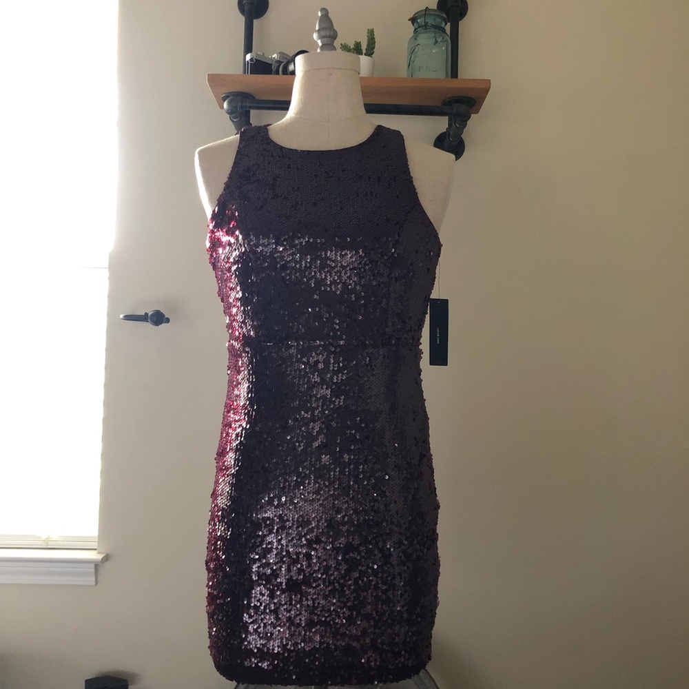 Lulus Burgundy Sequins Dress
